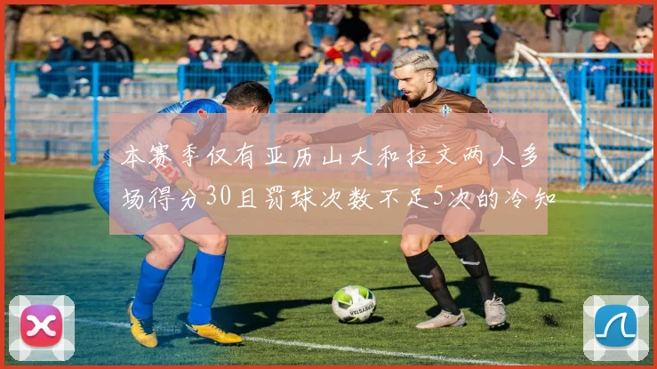 本赛季仅有亚历山大和拉文两人多场得分30且罚球次数不足5次的冷知识